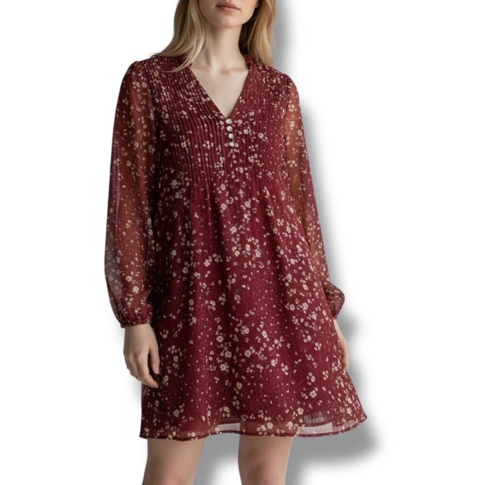 Koko + Mason Los Angeles lightweight floral dress NWT size XS
